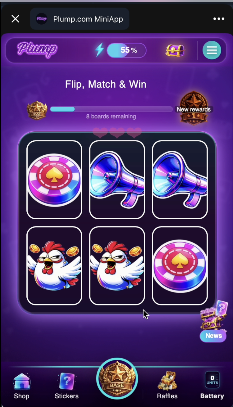 Mini‑games Flip Match & Win