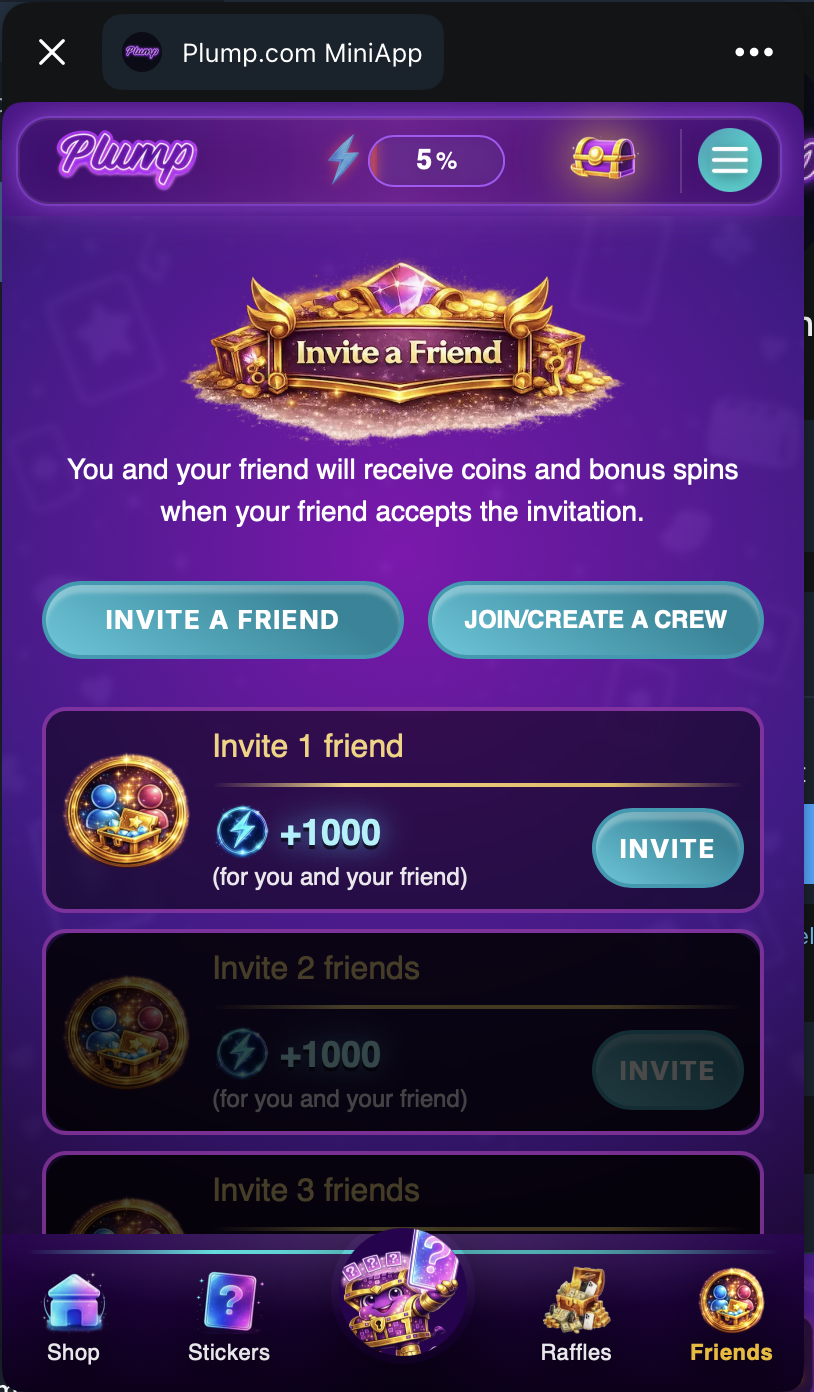 Invite friends referral rewards